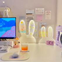 이코노미쿠스 LED 토끼 침대 아이방 아기방 조명 수면등 무드등, 화이트, 대형