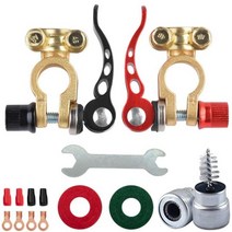 자동차배터리 밧데리 커버 12v 24v 자동차 배터리 터미널 탑 포스트 자동차 퀵 릴리스 분리 차단 커넥터 보트 경주 용 자동차 용 와이어 케이블 클램프, 스타일 1-9