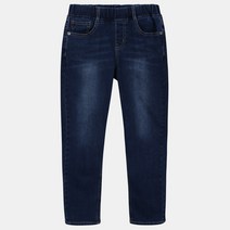유솔 주니어 허리 밴딩에 기모본딩 원단의 스키니 핏 데님은 날씬이 겨울친구