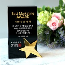 아이상패 ST-31(메탈-금별) 트로피 우승 감사패 공로패, ST-31-82(메탈-금별)