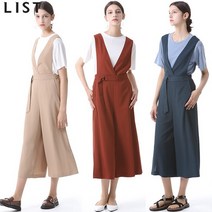 [리스트(LIST)] 메리제인 사이드 슬릿 와이드 점프수트 (택가격 198000원)