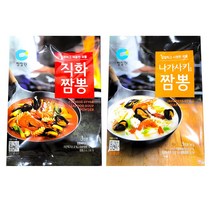 청정원 직화 얼큰 짬뽕 & 나가사끼 짬뽕 분말 96g (3인분) * 5개 묶음, 나가사끼 분말 2개 &직화짬뽕 분말 3개 묶음