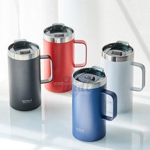 오슬로 아웃백 이중 스텐 뚜껑 머그 V2 텀블러 600ml, 화이트
