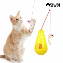 댕냥이 [댕냥이] 넘어지지 않는 고양이 오뚝이 쥐돌이 장난감, 1