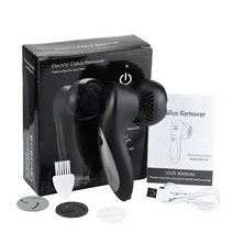 전동 발각질 제거기 전기 발 그라인더 페디큐어 기계 관리 파일 뒤꿈치 각질 제거 피부, 한개옵션1, 01 Black