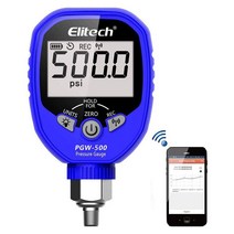 Elitech PGW-500 무선 디지털 압력 게이지 Freon R134a 진공 AC 도구-14.5 500 PSI 1/8 quotNPT, 1.06Mpa