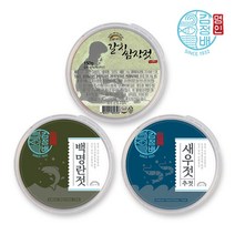 굴다리식품 김정배 명인젓갈 고기깐부 3종세트 갈치쌈장젓 150g   백명란젓 파지 250g   새우추젓 250g, 1개