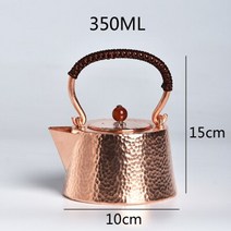 동주전자 전통문양 내열 구리 순 클래식 망치로 두른 찻주전자 순수 차 고급 주전자 39, A