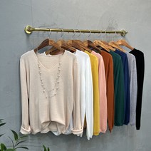 럭키567 / 데일리 V넥 비스코스 니트티 9color