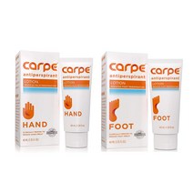 미국 Carpe 카르페 땀 발한 억제제 손 발 땀 풋 로션 40ml 2종 택1