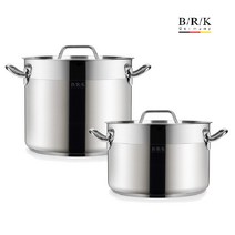 BRK 인덕션 스텐곰솥 사골냄비 대용량 큰냄비 스텐들통28 10L 14L, 곰솥14L