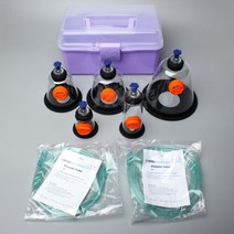 강아지산소방 고양이 아크릴 애견 산소방 대여 반려견 반려묘 애완 동물 산소 마스크 키트 개 산소 흡입 동물 분무 마스크 5 크기 수의학 도구, 플라스틱 상자가 있습니다