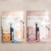 카카오프렌즈 참마음 문구세트B/ 어린이집생일선물포장 유치원생일선물 구디백 학용품 문구세트 학원 교회 행사단체선물 교회 어린이 선물 구디백 카카오단체문구세트 초등문구세트, 어피치세트