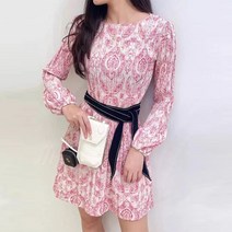 스타일 한지민 카라 패턴 캉캉 셔츠 조이 블루 연예인 사복 옷 원피스 지수 꽃