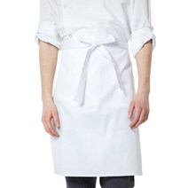 화이트 허리앞치마 반앞치마 요리사 주방 쉐프 제과제빵 앞치마, 단품, 단품