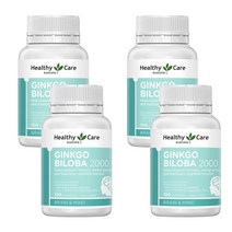 Healthy Care 헬씨케어 은행나무 추출 2000 Ginkgo Biloba 2000 100정, 4개