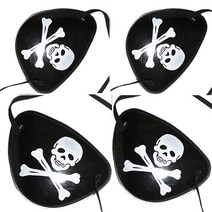 할로윈 1-40개 묶음 망토 모자 세트 삼지창 모음[직수입업체], 1522해골뼈해적안대20개