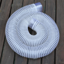 투명 배관 PVC 자바라 호스 연장 내경 50mm 1M, 내경 100mm 미터