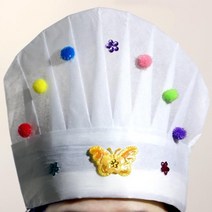 어린이집 쉐프 역할놀이 요리사모자 만들기 10p 어린이놀이 아동미술 초딩, 02.하늘나비
