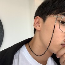 블랙 안경줄 스트랩 체인