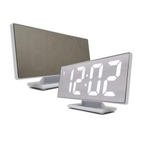 LED 미러거울 무소음 큰화면 탁상시계 알람탁상시계