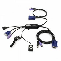 KVM 스위치 2포트 망분리 공유기 PS2 VGA RGB USB허브