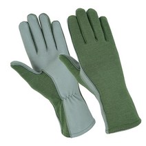ONETAC OUTDOOR Nomex Flight Flyers 장갑 파일럿 내화성 블랙 그린 탠(그린 XS), Green_2X-Large (Pack of 1)