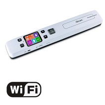 북스캔 Iscan-Wifi 휴대용 스캐너 A4 문서 책 학교 용품 핸드헬드 1050DPI JPG PDF 이미지 디스플레이 포함, 01 Wifi
