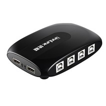 unnlink usb 8 포트 동기 컨트롤러 usb kmv 키보드 마우스 컨트롤 1 세트 워크 스테이션 용 8 개컴퓨터노트북테이블, 4개의 포트