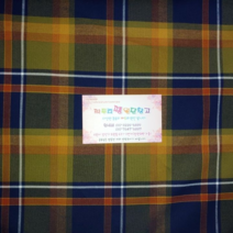 짜투리 땡 원단창고 030201 면 30수 선염 체크 직기 원단 폭 약 110cm 패브릭원단, 사진참고