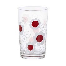 아데리아 레트로 글라스 텀블러 200ml 하나마와시 일본 유리컵, 단품