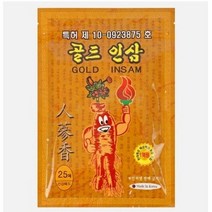 골드인삼 패드 찜질 한방 패치 팩 국산 특허 파스 25매 ( 1팩 ), 25개입