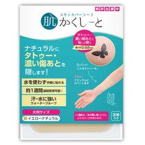 코스파 타투 가리는 스티커 커버 문신 흉터 멍, 일반1매 심플세트(10.5 x 8.5cm) 옐로우내츄럴, 1개