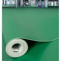 녹색PVC장판 공장 상업용 바닥 매트 방수 미끄럼 방지 작업장, 노란색 1.2mm 두께