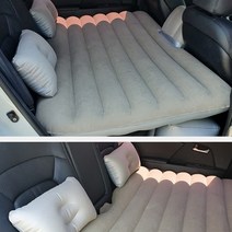 차량용 에어매트 자동차 차박 매트 에어펌프 포함, 베이지
