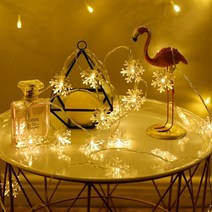 인블룸 눈꽃전구 LED 50구 2개 크리스마스 조명, 웜화이트