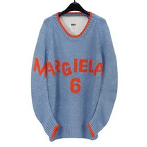 MM6 메종 마르지엘라 로고 니트 S52GP0110 S17947 472F BLUE [MSC011bl]