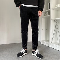 남녀공용 사방스판 벨벳 벨루아 트레이닝 밴딩 조거 팬츠(3COLOR)