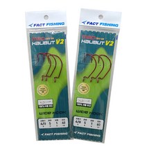 팩트피싱 매드할리벗 V2 수평채비 광어채비 다운샷채비 광어낚시, 60CM