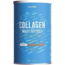 Nutribe 콜라겐 모양과 아름다움 해양 및 소 엘라스틴 + 히알루론산 - 유형 1 3 책임감 있는 낚시 HALAL COLLACTIVE® 포함, 5개