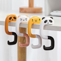 휴대용 동물모양 책상 테이블 소품 걸이 - 책가방 핸드백 백팩 보관, 옐로우 고양이