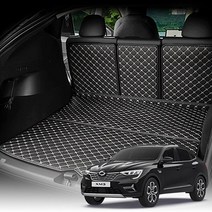 아이칸 XM3 퀄팅 트렁크매트 자동차 차박매트, 블랙_2열등받이+하단트렁크(더블트렁크 플로어 무)