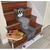 독특한 디자인 톰 고양이 카펫 핸드메이드 계단카페트