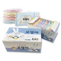 꼬맹이 휴대용 미니물티슈 10매 / 외출 아이들 등하교 물티슈, 40팩 (4박스)