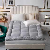 미니멀룸 쿠션 이불 침대 토퍼 찹쌀떡 매트리스, 200X220cm, 그레이