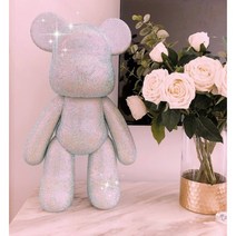 베어브릭 diy 베어브릭피규어 만들기 보석십자수 비즈공예 베어브릭, 38cm, 라이트 블루