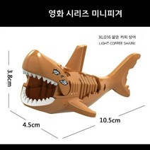 캐리비안의 해적 중세 영국 해군 상어 미니 피규어 블럭, 47.황금 갈색 상어