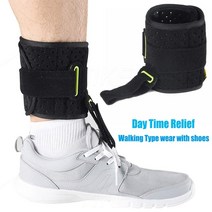 드롭 풋 브레이스 보조기 외반 기 편마비 tike 족저 근막염 dorsal night day splint 안정기 조정 가능한 중괄호 지원 발목 발 지지대 편안한 풍선 에어백 함, 낮 시간