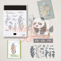 매드스탬프 1 월-4 월 미니 카탈로그 꽃 크리스마스 클리어 스탬프 및 금속 절단 다이 세트 스크랩북 Diy 컷, [06] FR Stamps, [06] MP656