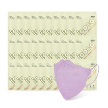 아이코코 레인보우 컬렉션 KF94 마스크 중형, 1개입, 30개, 퍼플(보라색)